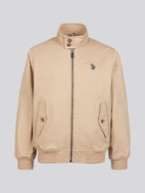 Boys Cotton Twill Harrington Jacket in Cornstalk