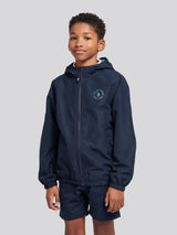 Boys Hooded Windbreaker in Dark Sapphire Navy