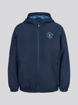 Boys Hooded Windbreaker in Dark Sapphire Navy