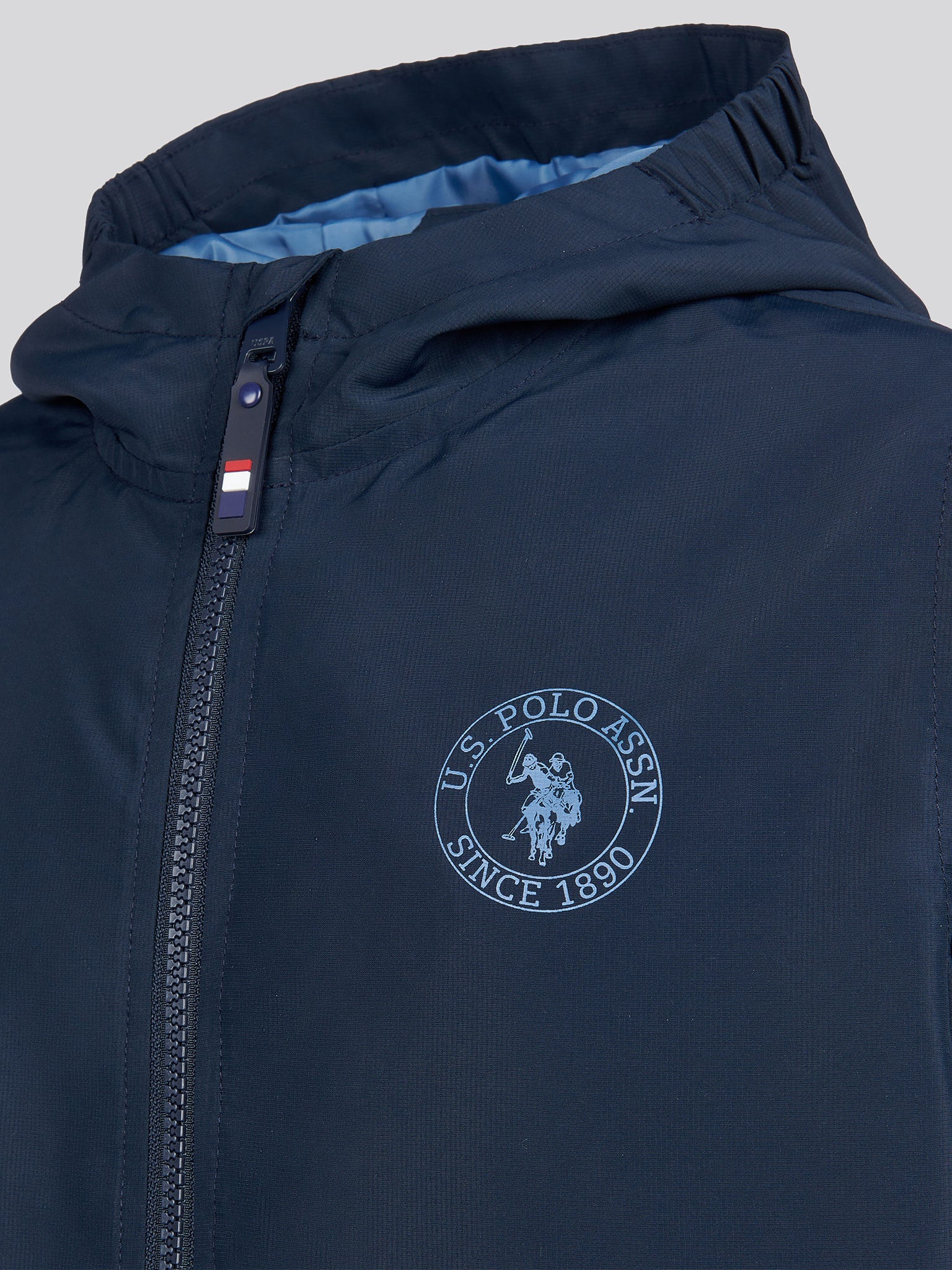 Boys Hooded Windbreaker in Dark Sapphire Navy