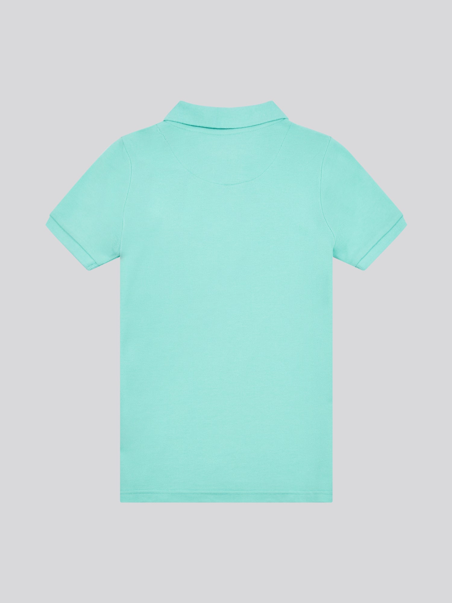 Boys Double Horsemen Polo Shirt in Pool Blue