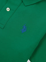 Boys Double Horsemen Polo Shirt in Lush Meadow