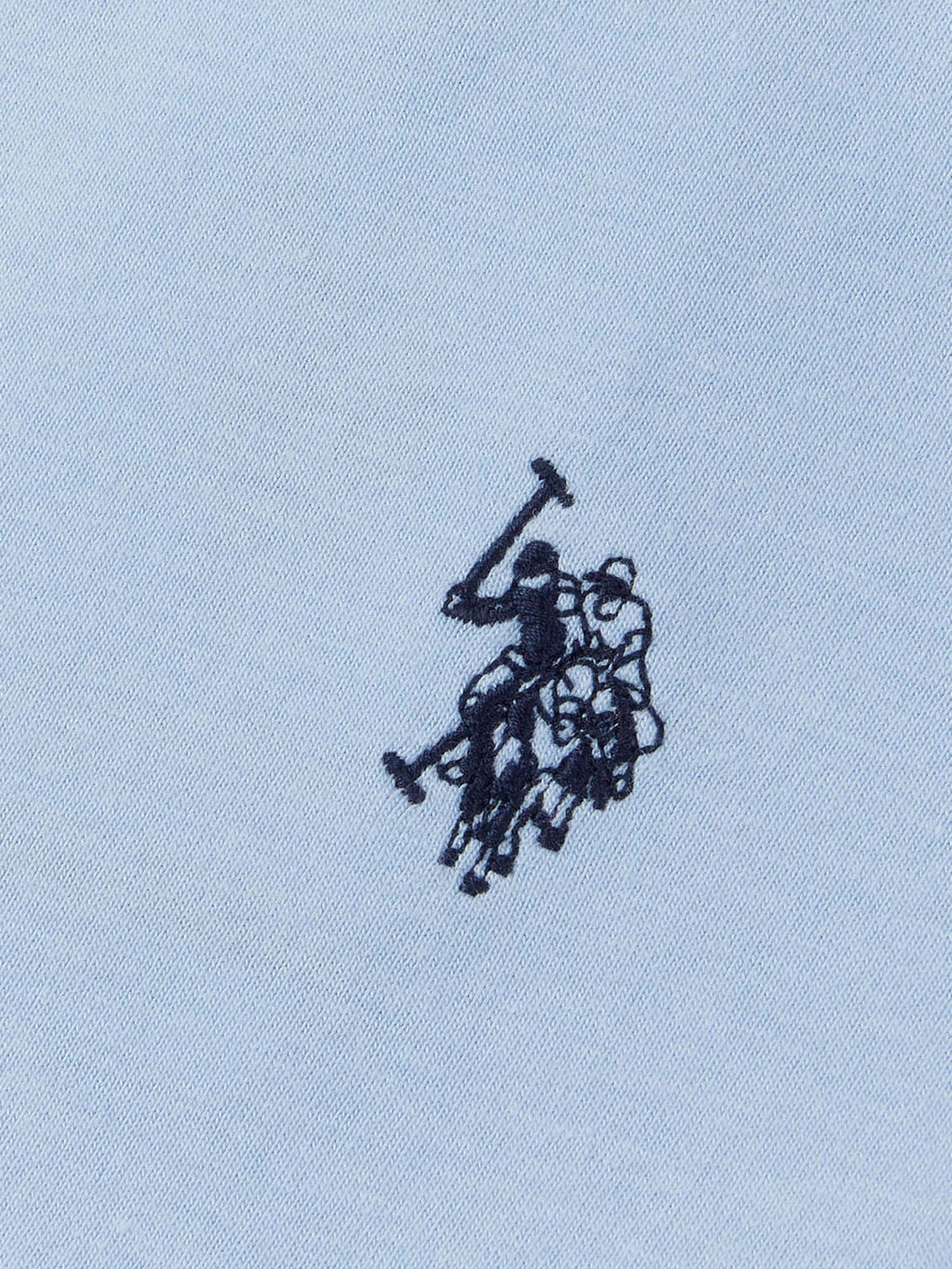 Boys Double Horsemen T- Shirt in Chambray Blue