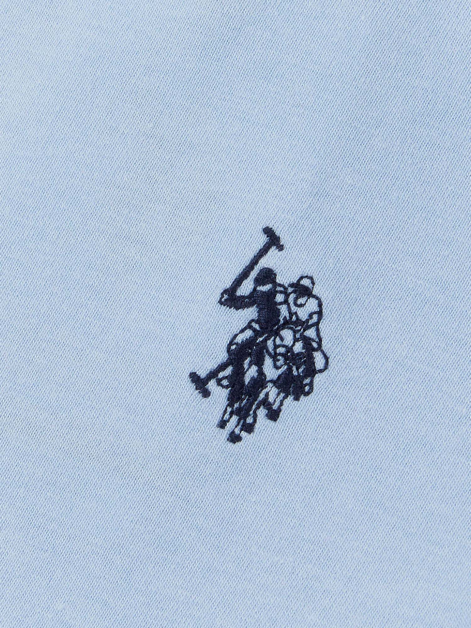 Boys Double Horsemen T- Shirt in Chambray Blue
