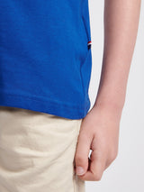Boys Double Horsemen T- Shirt in Sodalite Blue