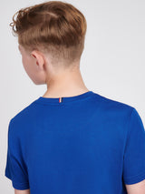 Boys Double Horsemen T- Shirt in Sodalite Blue