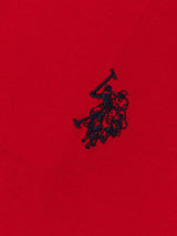 Boys Double Horsemen T- Shirt in Haute Red