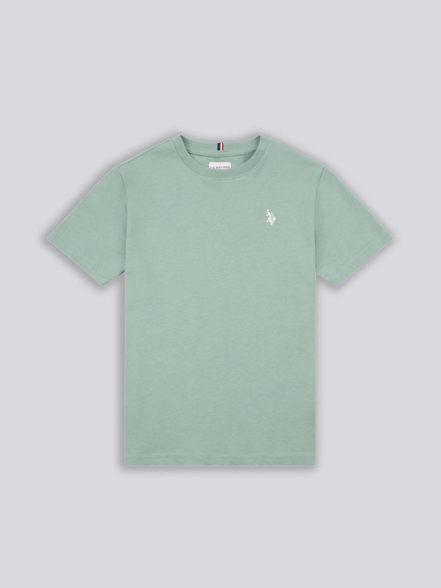 Boys Double Horsemen T- Shirt in Chinois Green