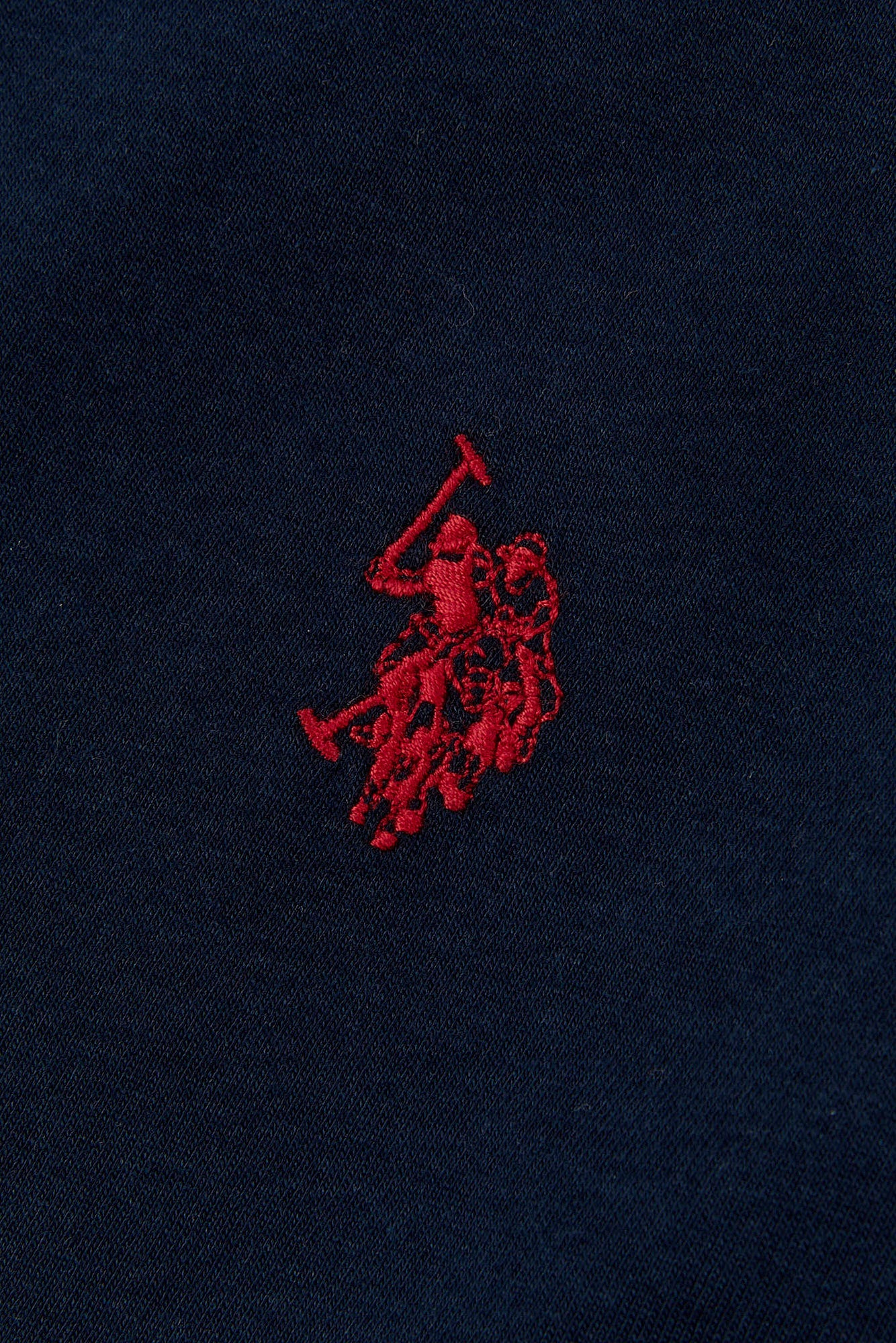 Boys Double Horsemen T- Shirt in Dark Sapphire Navy / Haute Red DHM