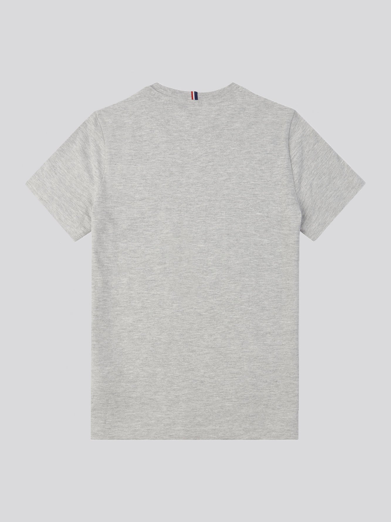 Boys Double Horsemen T- Shirt in Mid Grey Marl
