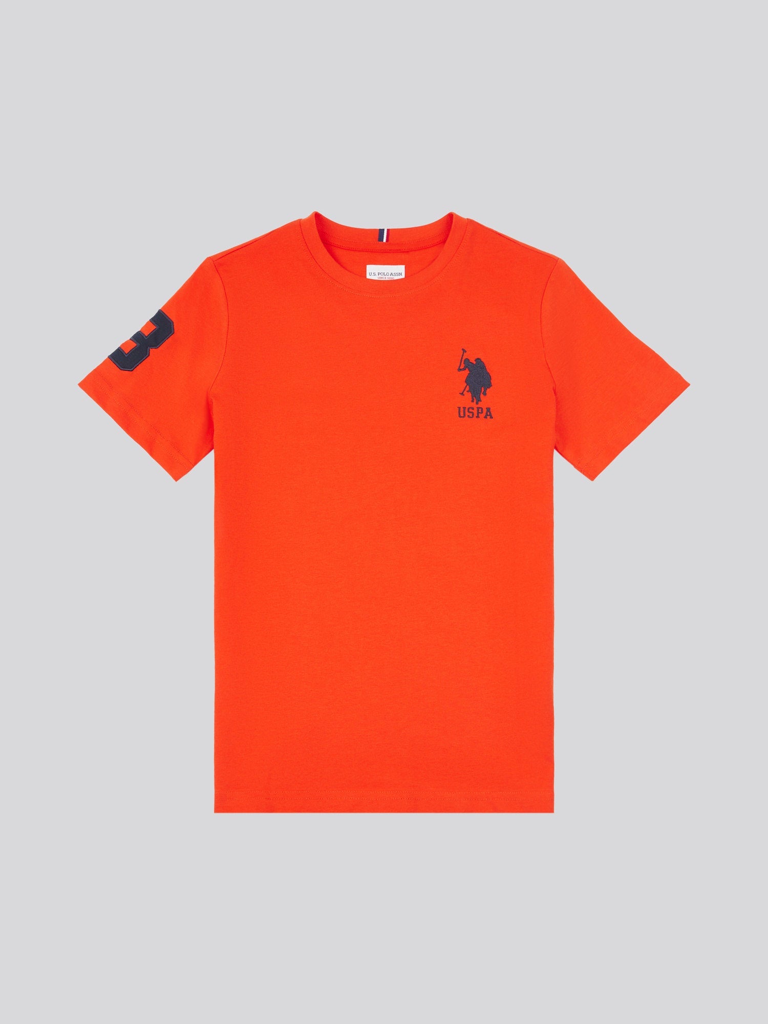 Boys Player 3 T-Shirt in Tangerine Tango
