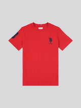 Boys Player 3 T-Shirt in Haute Red