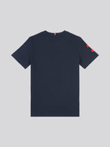 Boys Player 3 T-Shirt in Dark Sapphire Navy / Haute Red DHM