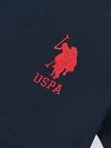 Boys Player 3 T-Shirt in Dark Sapphire Navy / Haute Red DHM