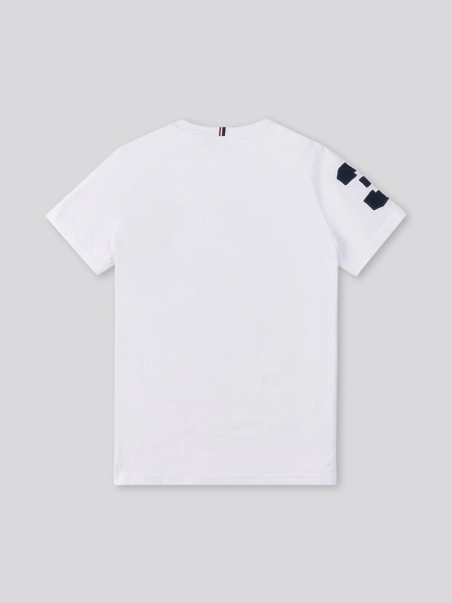 Boys Player 3 T-Shirt in White / Dark Sapphire Navy DHM