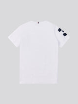 Boys Player 3 T-Shirt in White / Dark Sapphire Navy DHM