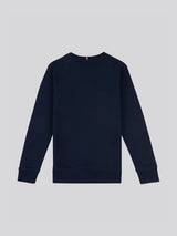 Boys Double Horsemen Crew in Dark Sapphire Navy / Haute Red DHM