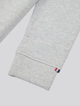 Boys Double Horsemen Crew in Mid Grey Marl