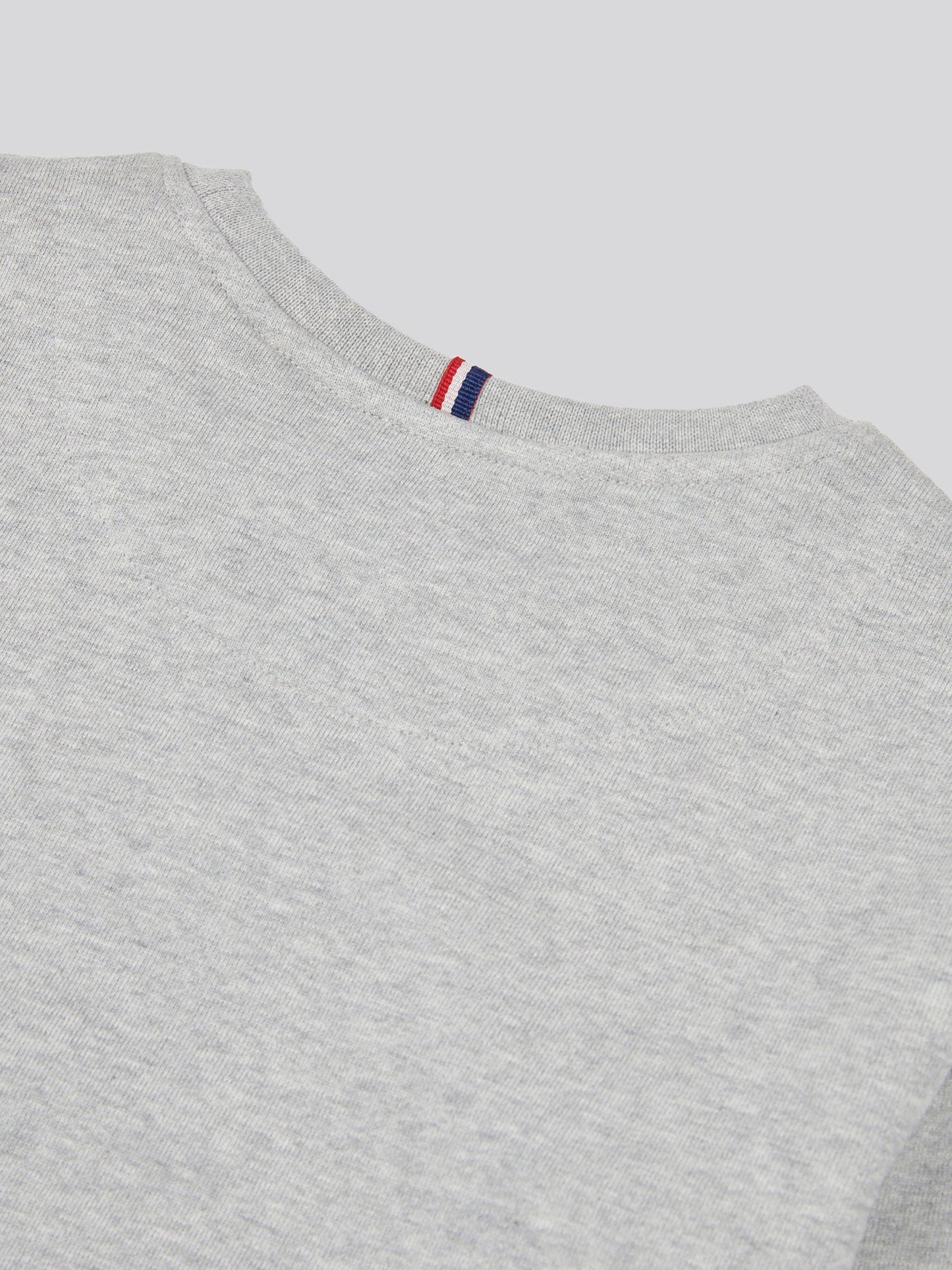 Boys Double Horsemen Crew in Mid Grey Marl
