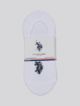 5 Pack Invisible Trainer Socks in Bright White