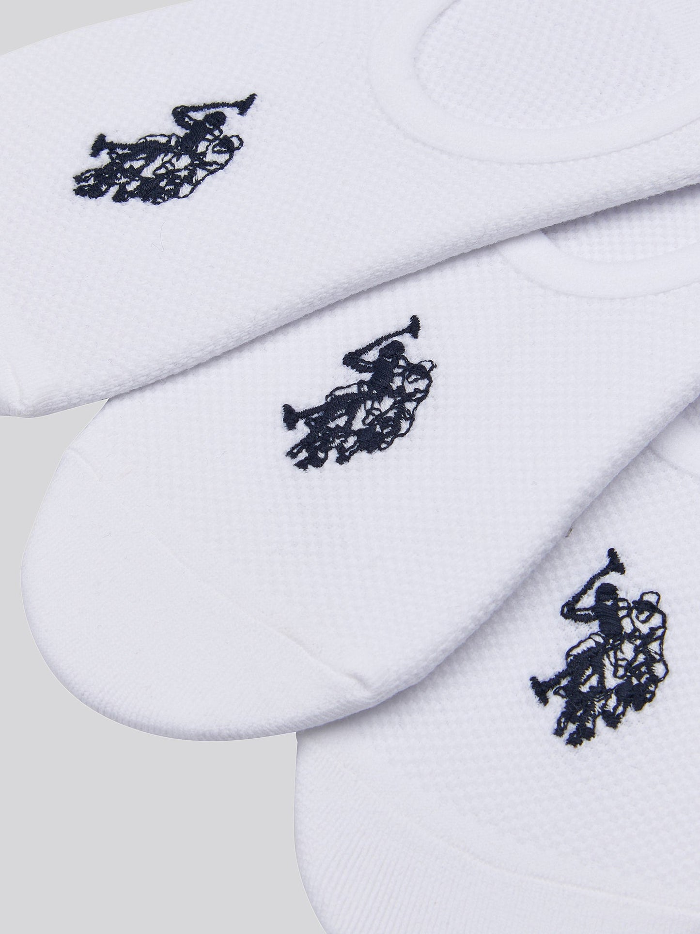5 Pack Invisible Trainer Socks in Bright White