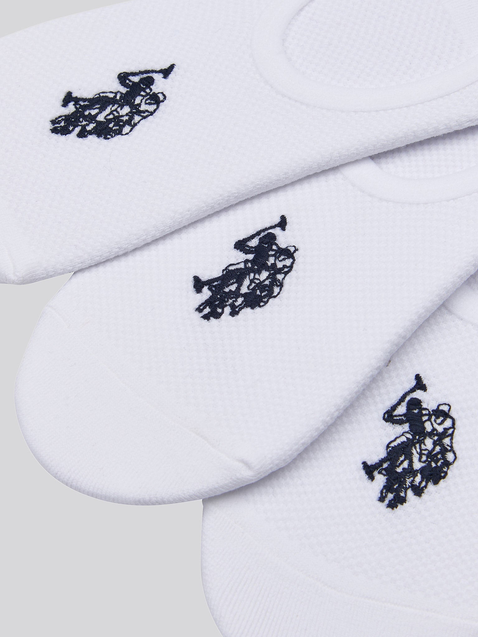 5 Pack Invisible Trainer Socks in Bright White