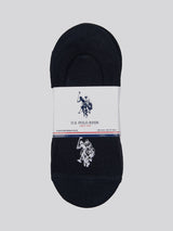 5 Pack Invisible Trainer Socks in Black