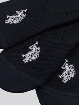5 Pack Invisible Trainer Socks in Black