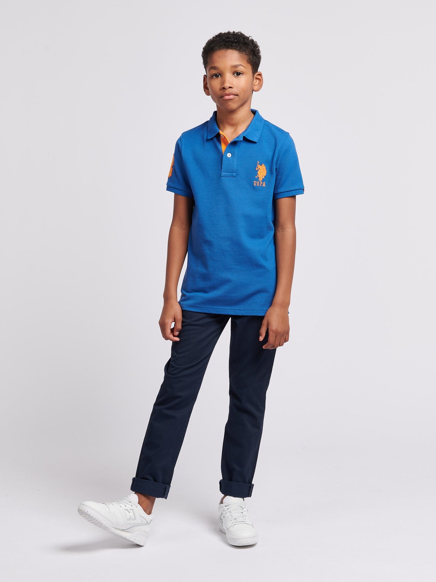 Boys Core 5 Pocket Trouser in Dark Sapphire Navy / Moonlight Blue DHM