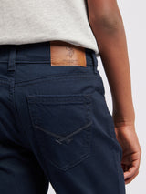 Boys Core 5 Pocket Trouser in Dark Sapphire Navy / Moonlight Blue DHM