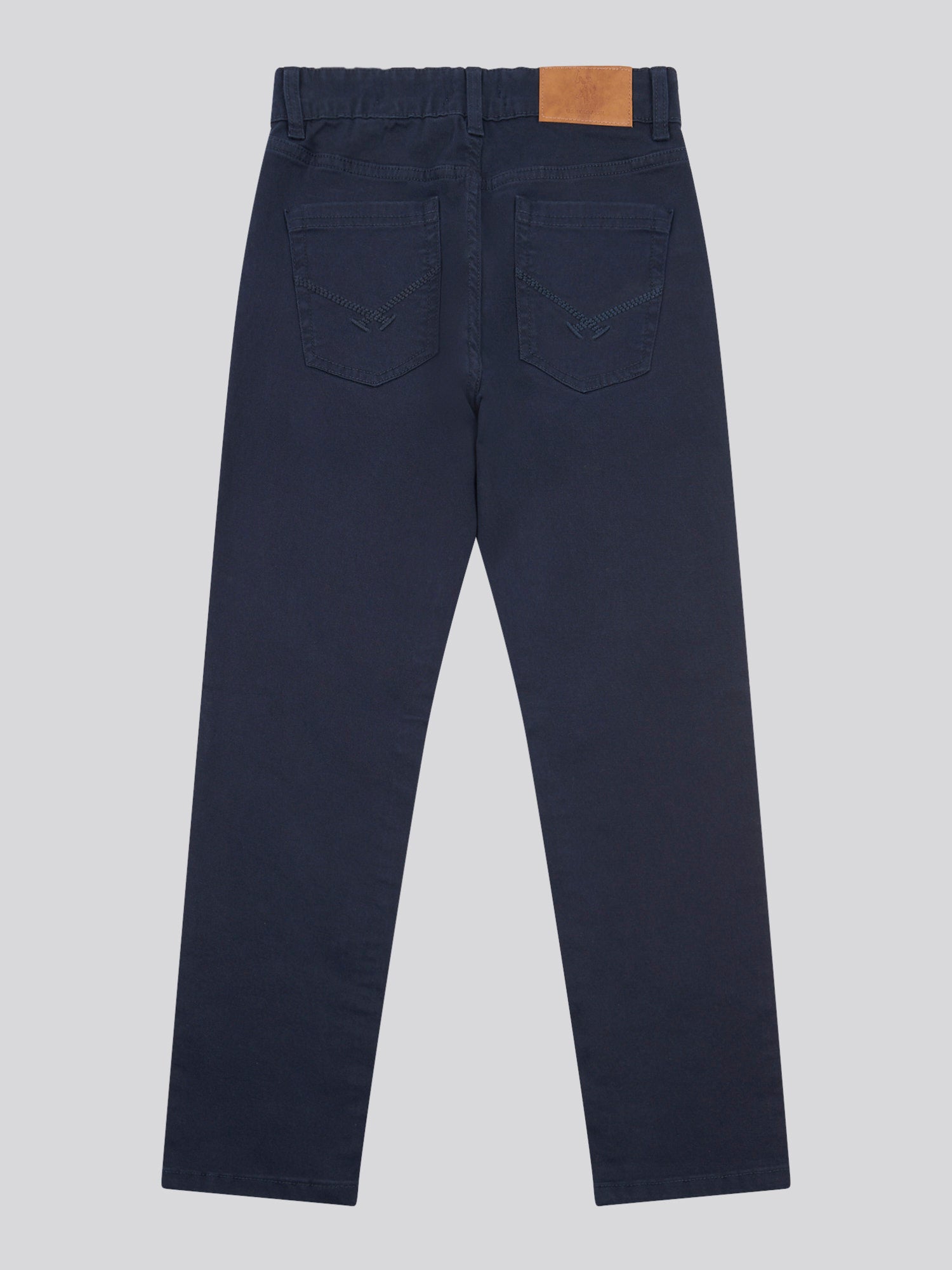 Boys Core 5 Pocket Trouser in Dark Sapphire Navy / Haute Red DHM