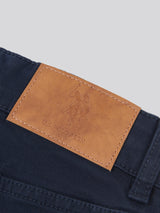 Boys Core 5 Pocket Trouser in Dark Sapphire Navy / Haute Red DHM