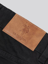 Boys Core 5 Pocket Trouser in Black Bright White DHM