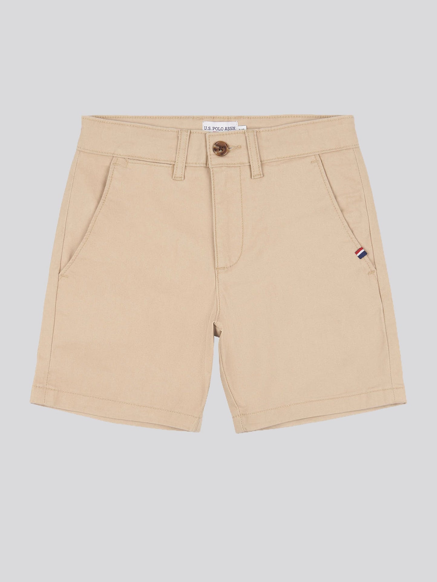 Boys Classic Chino Shorts in Cornstalk
