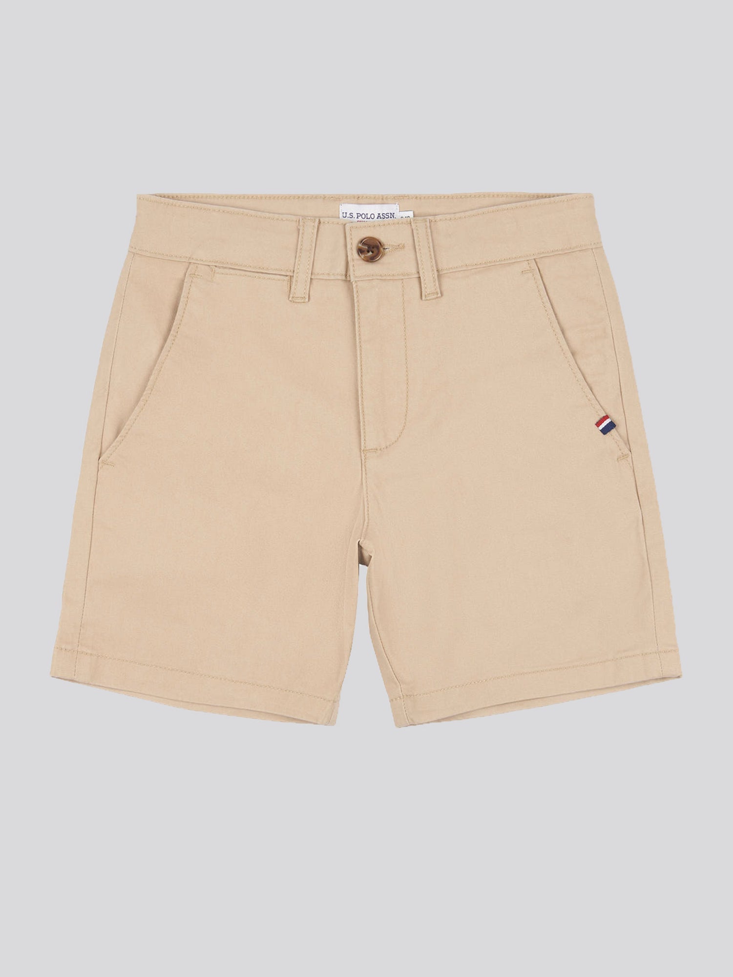 Boys Classic Chino Shorts in Cornstalk