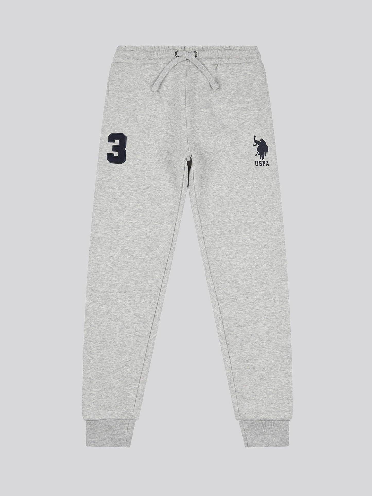 Boys Player 3 Joggers in Mid Grey Marl