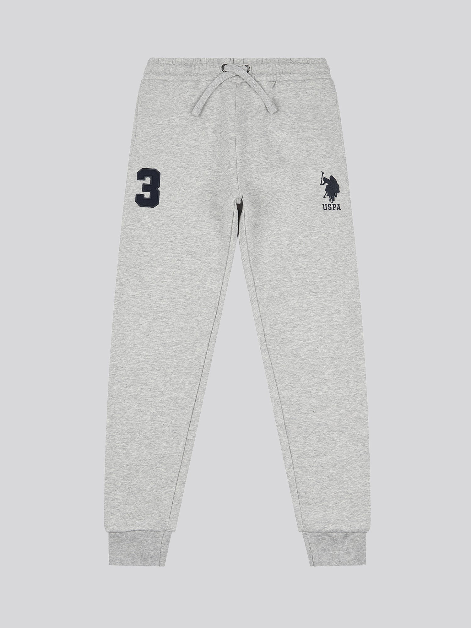 Boys Player 3 Joggers in Mid Grey Marl