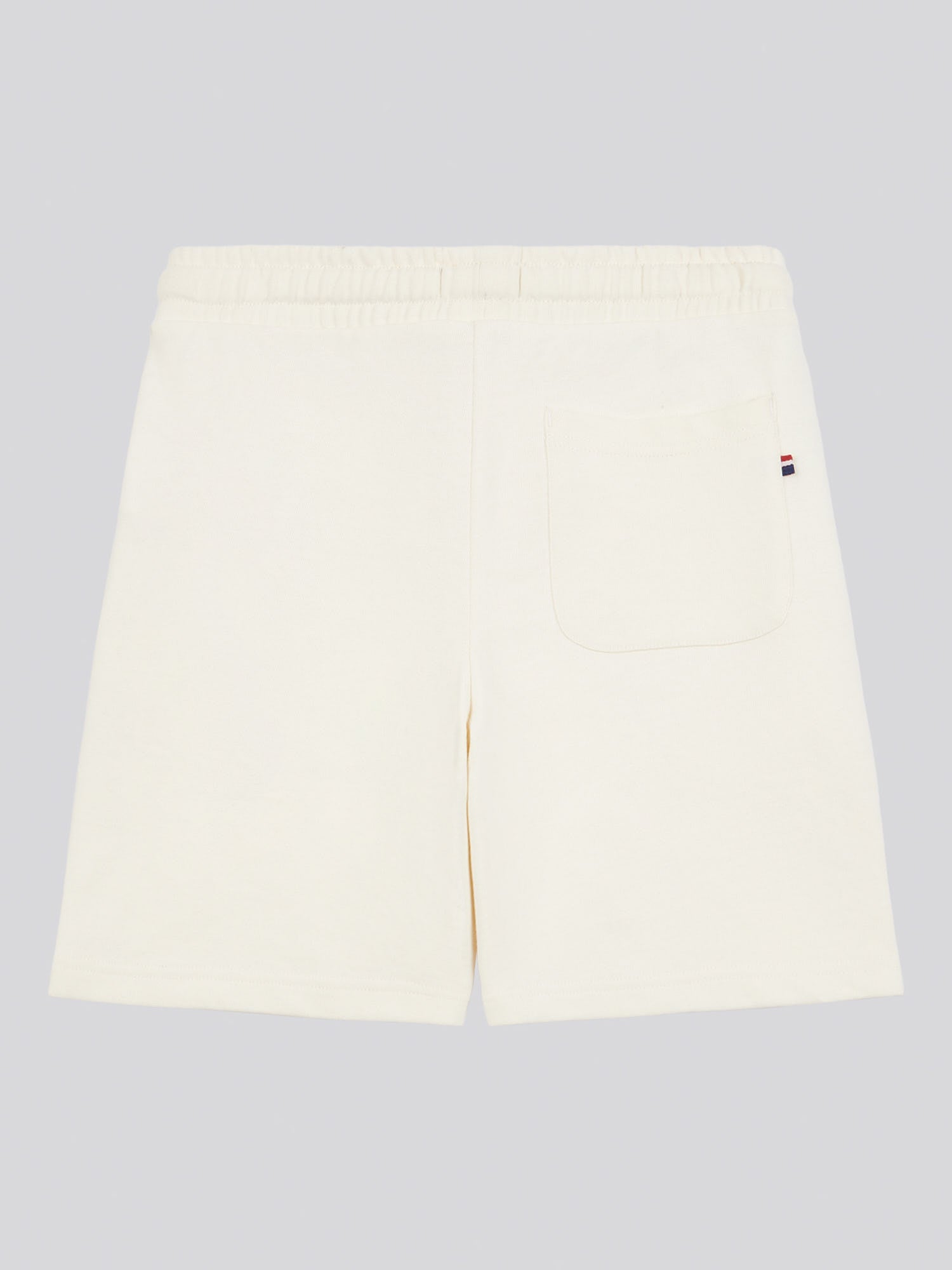 Boys Double Horsemen Sweat Short in Whisper White