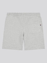 Boys Double Horsemen Sweat Short in Mid Grey Marl