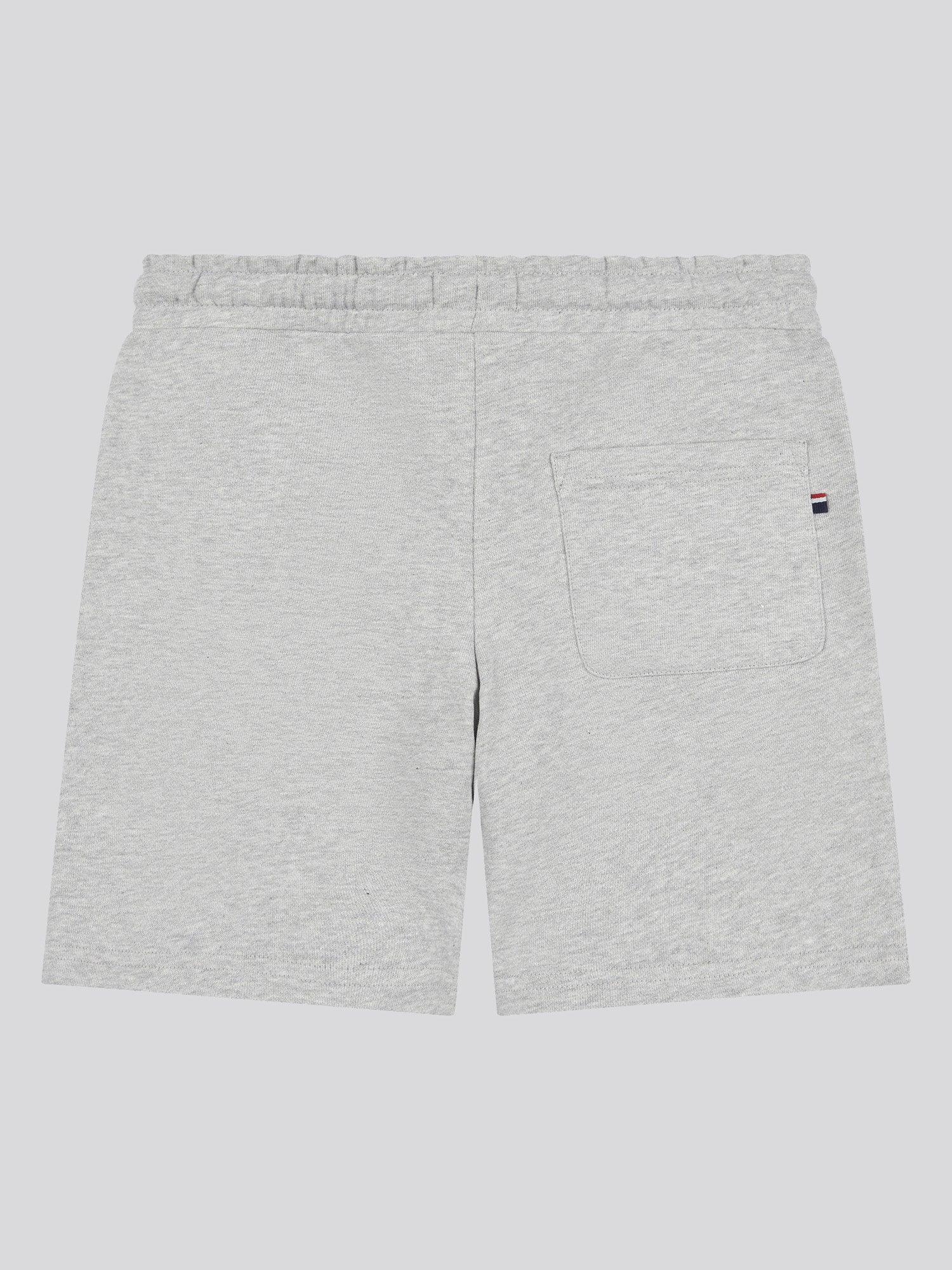 Boys Double Horsemen Sweat Short in Mid Grey Marl