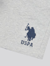 Boys Player 3 Sweat Short in Mid Grey Marl