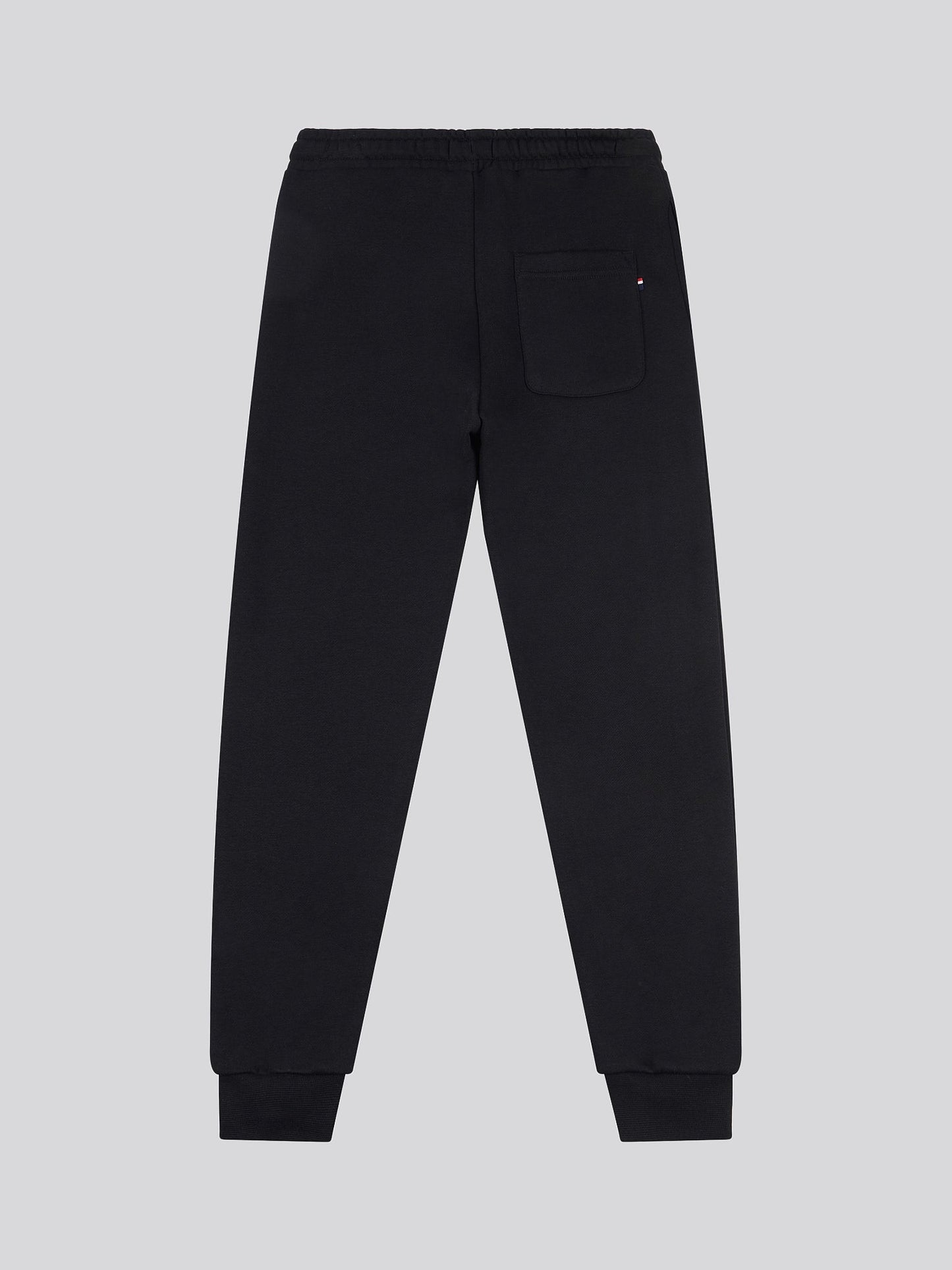 Boys Double Horsemen Joggers in Black Bright White DHM