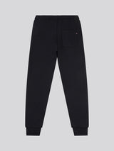 Boys Double Horsemen Joggers in Black Bright White DHM