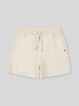 Boys Cotton Linen Deck Short in French Oak
