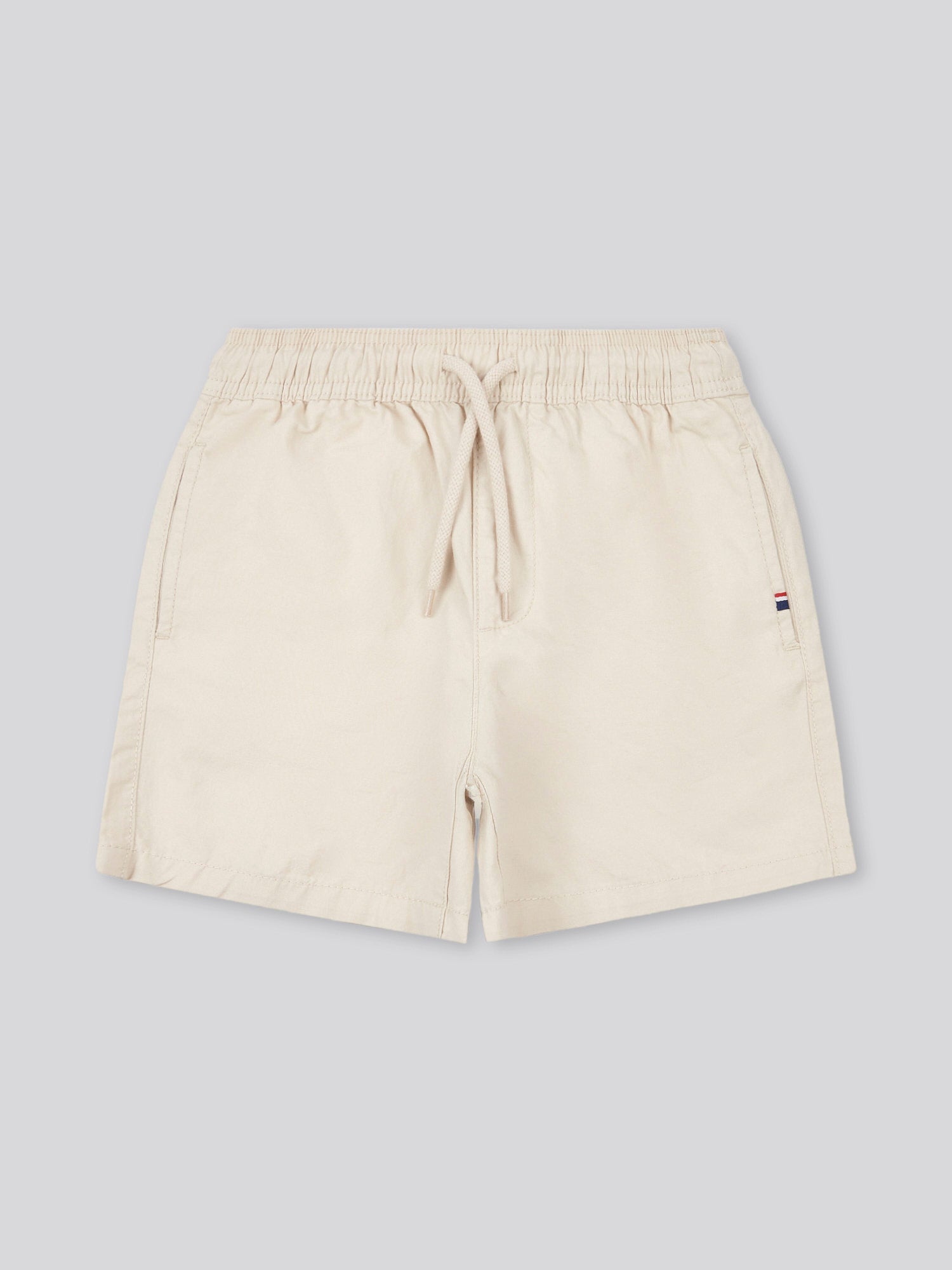 Boys Cotton Linen Deck Short in French Oak