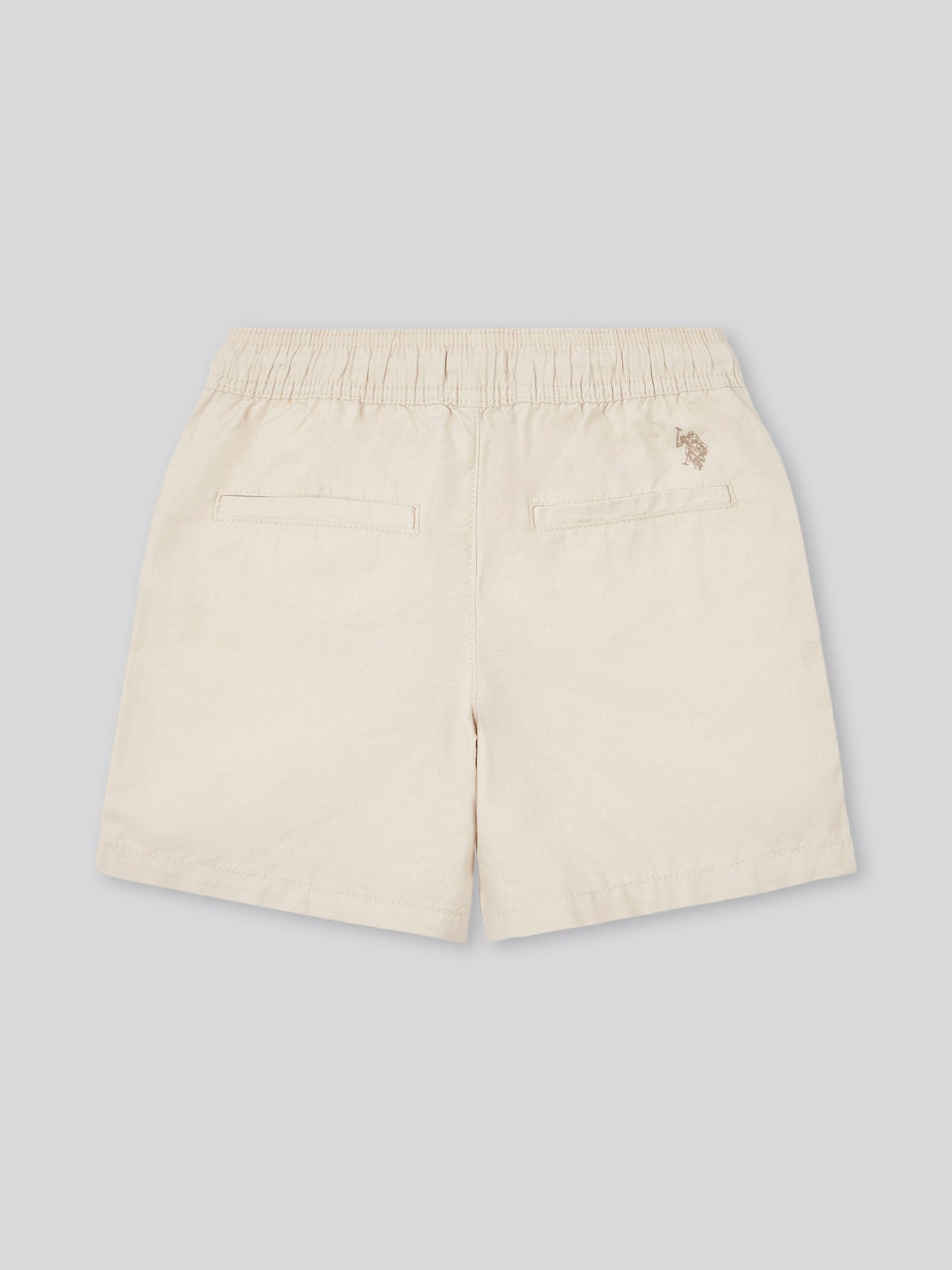 Boys Cotton Linen Deck Short in French Oak