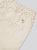 Boys Cotton Linen Deck Short in French Oak