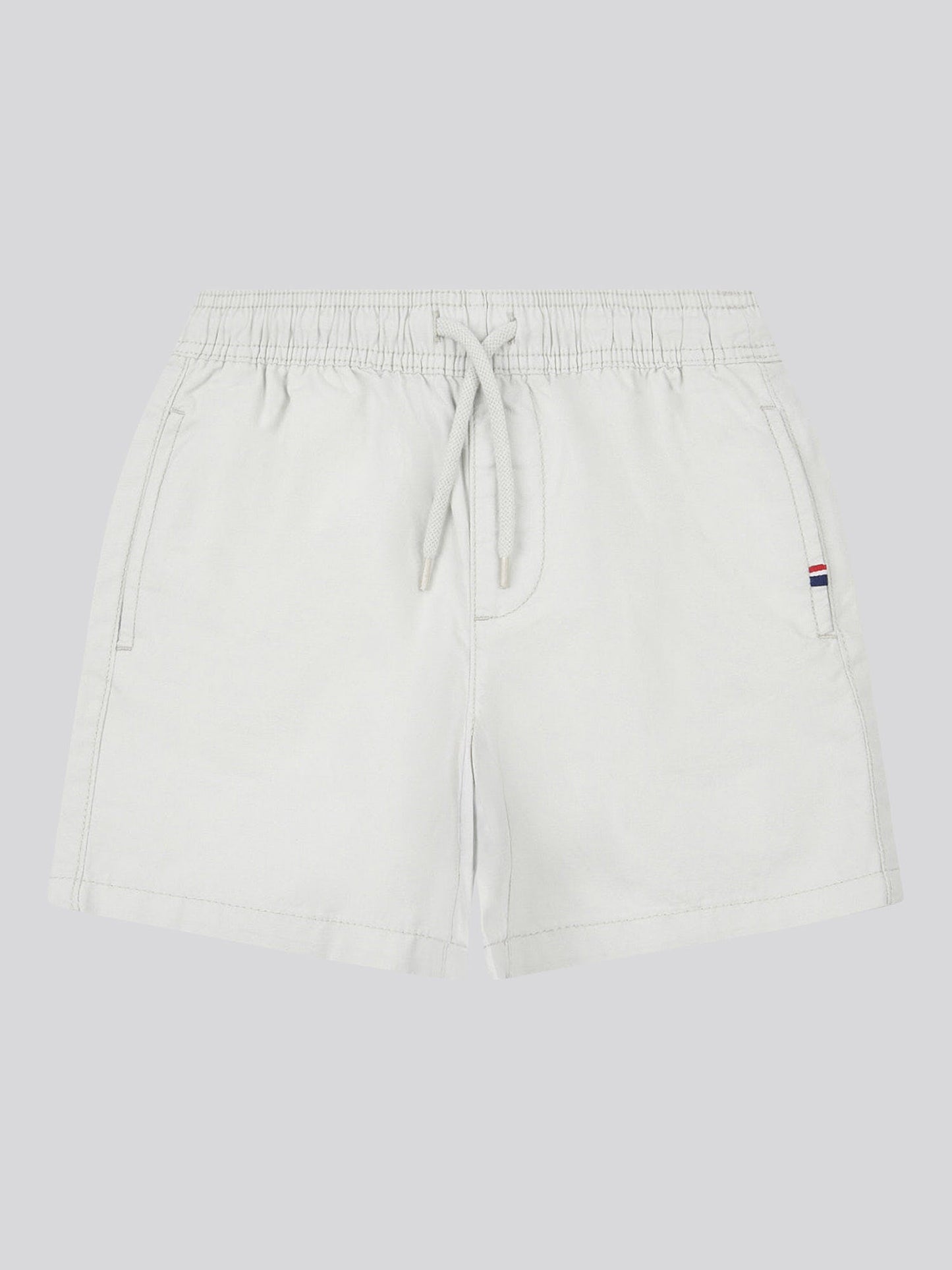 Boys Cotton Linen Deck Short in Northern Droplet