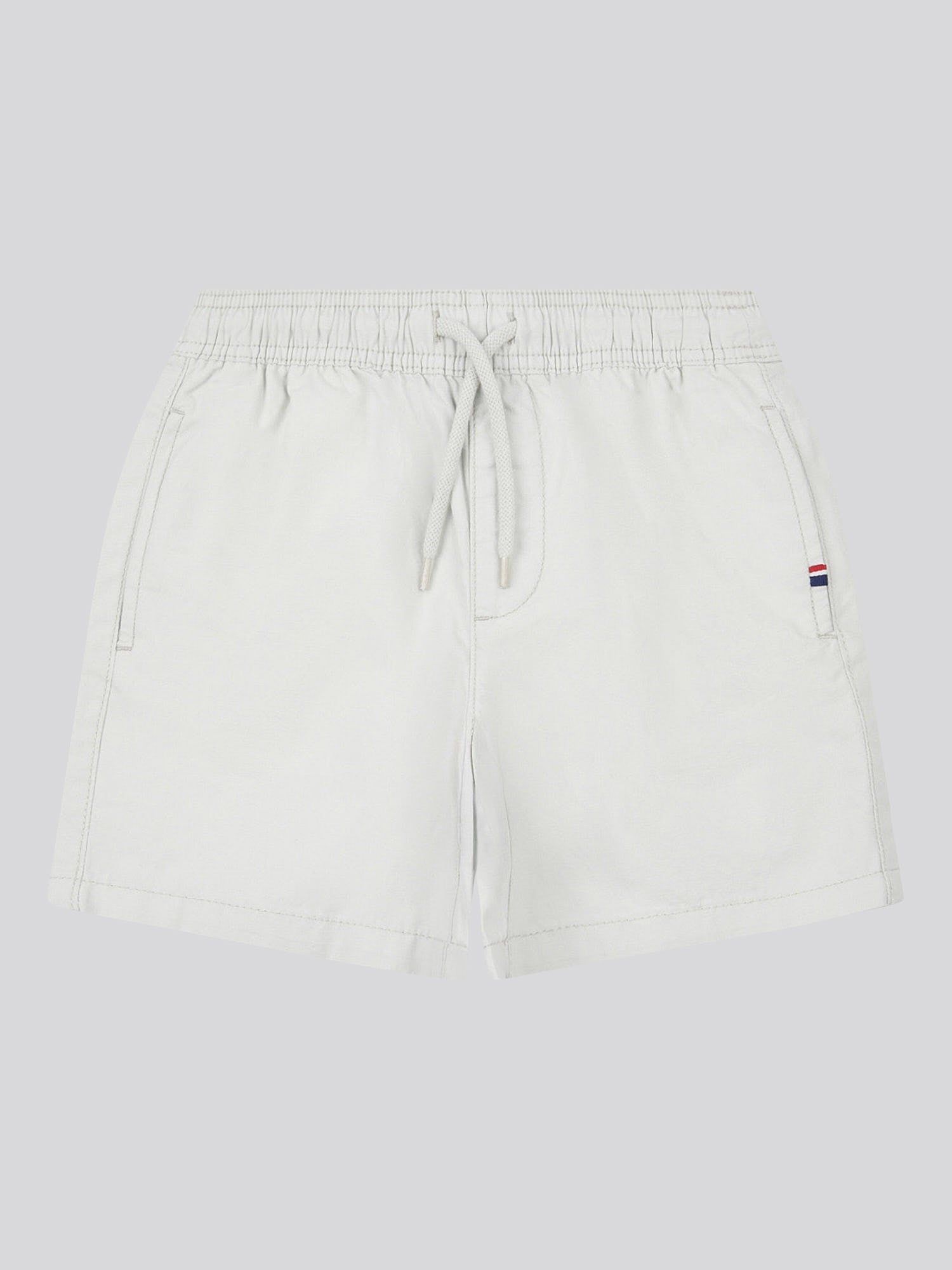 Boys Cotton Linen Deck Short in Northern Droplet