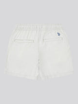 Boys Cotton Linen Deck Short in Northern Droplet